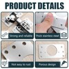 Cabinet Hinge Repair Plate, 8 Pcs Stainless Steel Hinge Repair