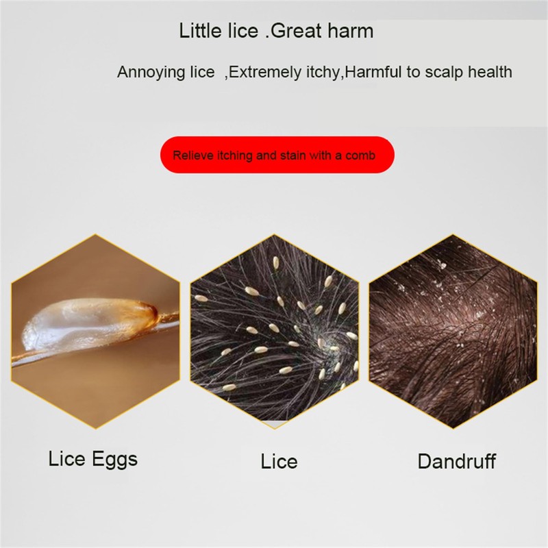 2 Pcs Dandruff Combs, Lice Combs, Flea Combs, Hair Comb