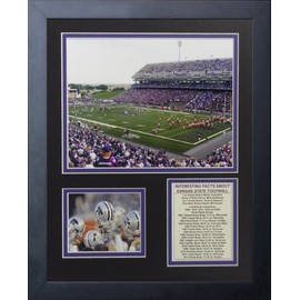 Legends Never Die "Kansas State Wildcats Bill Snyder Family Football Stadium Framed Photo Collage, 11 x 14-Inch, (12103U)