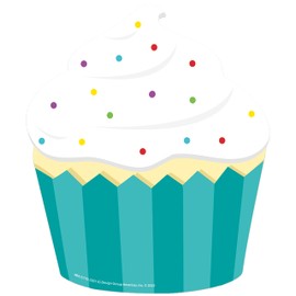 Eureka 841577 Cupcake Paper Cut-Out Motivational Classroom Decorations for Teachers and Children's Parties, 36pcs, Multicolor