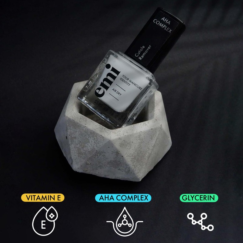 Cuticle care solution EMI Cuticle Remover with AHA complex, Lactic