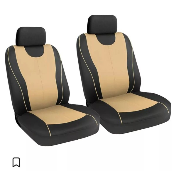 Unbranded 2PCS Waterproof Car Seat Covers Front Seats Full Protector
