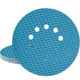 STEBRUAM Pack of 20 Sandpaper 225 mm Velcro with Grit P240 Sanding Discs 225 mm Velcro 10 Hole Diamond Shape Sanding Pads for Drywall Sanders Random Orbital Sanders Sanding Giraffe