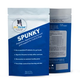 PROTHRIVE Spunky Digestive Supplement - Probiotics, Digestive Enzymes, Joint Support for Cats and Dogs | Pet Probiotics for Dogs and Cats - 8oz