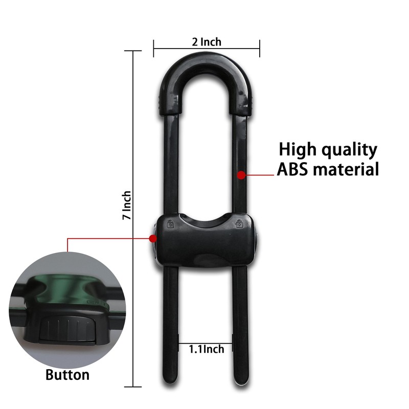 Cabinet Locks Baby Proofing U-Shaped Child Locks for Cabinets Latches