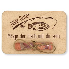 ZUKLA® Small Packaging for Money Gifts 12 x 8 cm - Gift for Anglers - Money Gift Packaging Wood - An Original Idea to Give Money - Gift Voucher