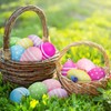 Pack of 24 Plastic Easter Eggs, Easter Eggs for Hanging,