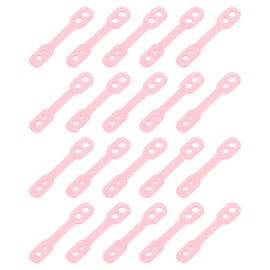 QUARKZMAN Pack of 40 Clothes Hangers, Windproof Plastic Strips Hooks, Non-Slip Windproof Fixing Clip, Non-Slip Strips, Hanger Fixation for Indoor and Outdoor Use, Pink