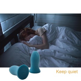 Soft Foam Earplugs 50 Pair,32dB Highest NRR for Noise Reduction,Safety Hearing Protection Ear Plugs Contoured for Comfort Slow Rebound,Tapón para el oído,Slim Waist (Blue, Standard)