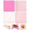 100 Pcs 12 x 12 Inch Pink Waxed Deli Paper