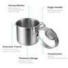Everbbking Stainless Steel Saucepan With Glass Lid boiling pot