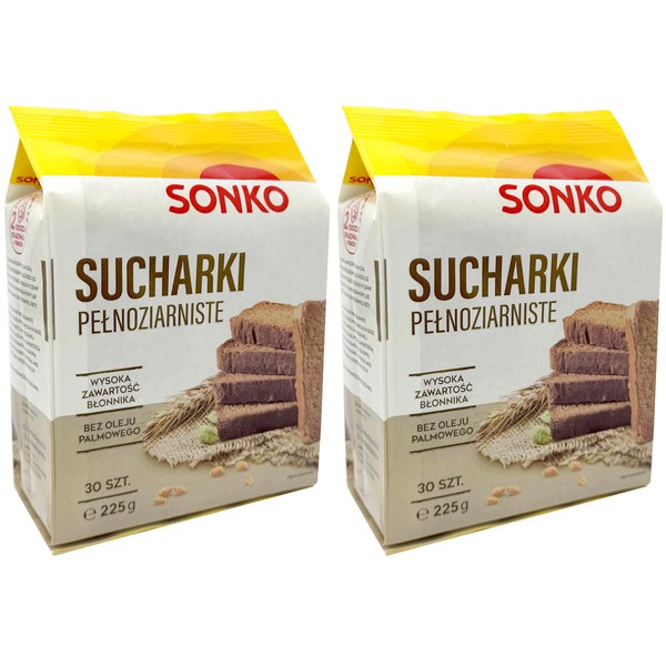 Rusks Biscuits Zwieback Toast Whole Grain Crispy Snack 60 Pieces