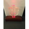 Indiana University IU Hoosiers desktop LED light up logo w/