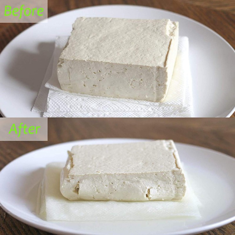 Poweka Tofu Press Kit with Water Collecting Tray Middle Strainer