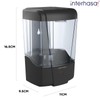 Interhasa! Soap Dispenser Automatic Hand Soap Dispenser Wall Mounted 600ml/20oz