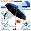 NBtoUS 2 Pack Chair Umbrella with 360°Universal Clamp, UPF50+ Umbrella