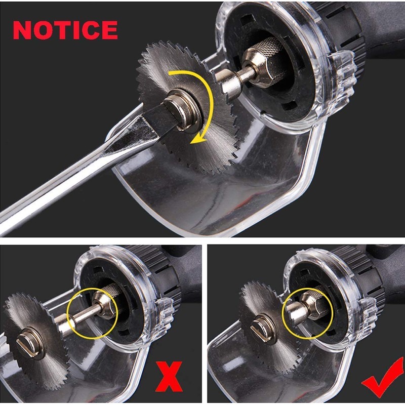 QISF 16Pcs Mini HSS Saw Blades Wheel Kit Circular Cutting