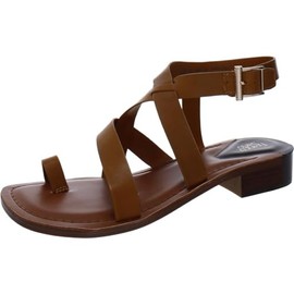 Franco Sarto Womens Ina Strappy Sandal Tan Leather 6 M