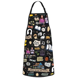 G2TUP Gilmore Apron Luke's Diner Stars Hollow Apron Lorelai And Rory Gifts Luke's Diner Kitchen Apron (WomenAP bl CA)