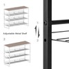 HOOBRO Shoe Rack, 4 Tier Shoe Organizer for Front Door