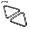 sourcing map Pack of 20 Triangle Ring Buckles 1.5 Inches