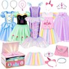 Meland Princess Dress Up Trunk for Girls 3-8, Toys Gift