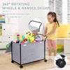 SWTYMIKI Large Toy Box Toy Storage - with Wheels Big