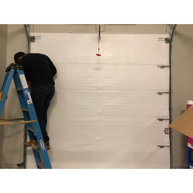Supershield Reflective White 10x8 Car Garage Door Insulation Foam Core