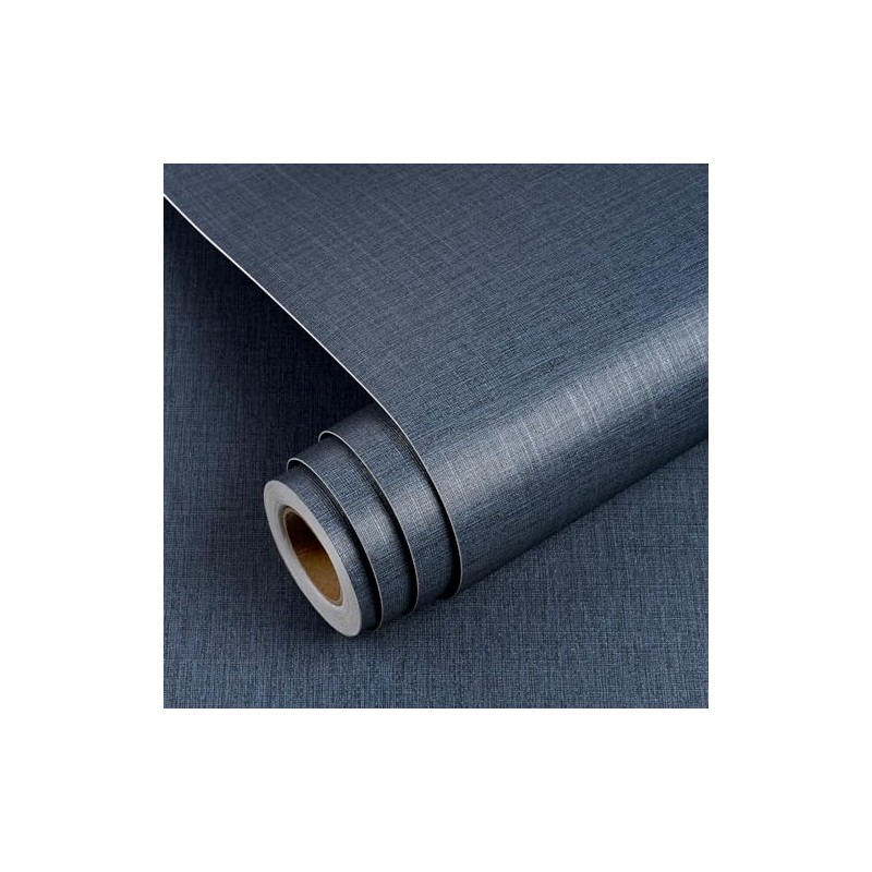 YENHOME - Papel pintado de zacate azul oscuro para despegar