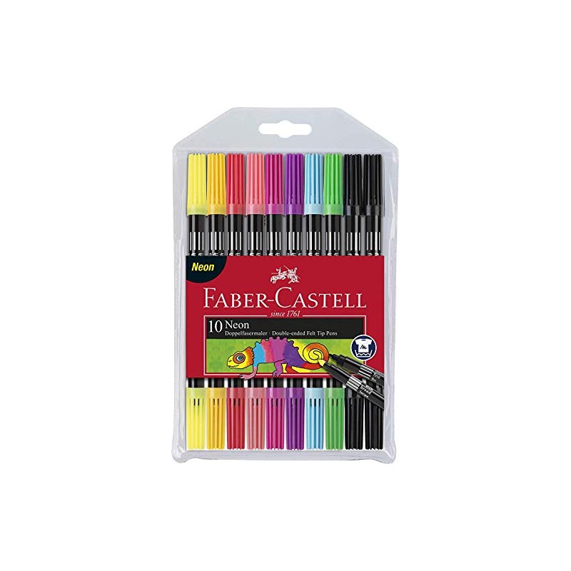 Faber-Castell 151119 Double Fibre Pens, Pack of 20 x 1