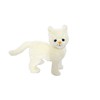 Auswella Plush Cat Stuffed Animal - White, Standing Pose