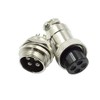 Hxchen 4 Pin Metal Male Female Panel Connector 20mm GX20-4P