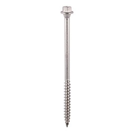 TIMCO 125INDEXSST Index Timber Screw HEX-S/S, Silver, 6.7x125, Set of 25 Pieces