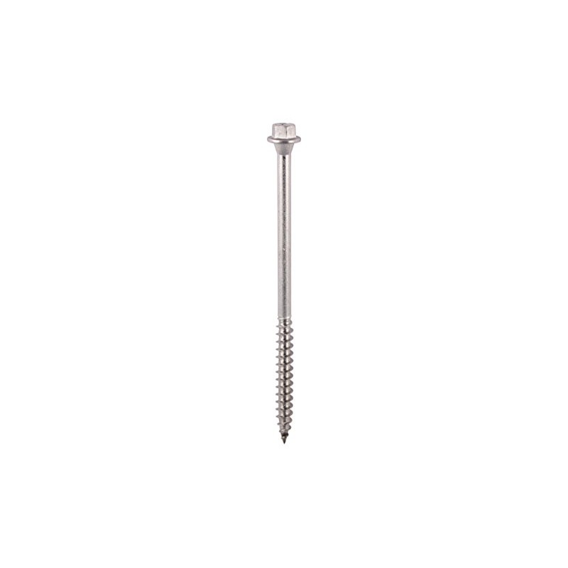 TIMCO 125INDEXSST Index Timber Screw HEX-S/S, Silver, 6.7x125, Set of
