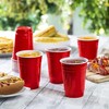 7STAR 100-Pack Disposable 16oz Red Plastic Cups – Heavy-Duty for
