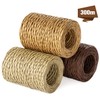 Mocraft 3 x 100 m Paper Cord Paper Wire Natural