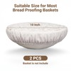 2 Pack 10'' Bowl Covers for Bread Proofing with Plastic
