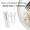 300 Pack Dental Floss Picks Individually Wrapped, Single Wrapped Floss,