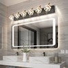 PRESDE Vanity Lights 6 Lights Modern Crystal Bathroom Lights Fixtures