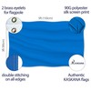 Plain Blue Flag - Simple Blue Flag - Double-Sided Print