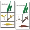 Archery Fletching Jig with Straight and Right Helical Clamps Vanes