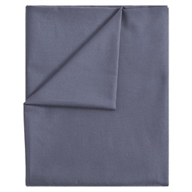 NatureMark Basic bed sheet, soft and easy-care bed sheet made from 100% cotton without elastic band, hand towel, many sizes and colours. Size: 240 x 275 cm, Anthracite / Grey