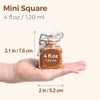 ComSaf 4 oz Glass Jars with Lid, Set of 12