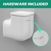 TAKTOPEAK Mini-split Line Set Cover Parts: 4" Flat Elbow Line