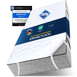 LILENO HOME Mattress Protector 80 x 200 cm - Mattress Topper 80 x 200 cm Breathable and Washable - Extra Soft Mattress Protector as Mattress Cover and Protector for Topper, Box Spring Bed and Underbed