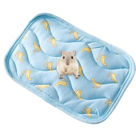 Booge 1 Pc Rectangular Summer Cooling Hamster Bed, Comfortable Sleep Mat Pad Cushion for Hamster/Hedgehog/Squirrel/Mice/Rats/Squirrel/Guinea Pig and Other Small Animals - Green Avocado