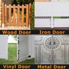 DJSUNPACKING 12" Heavy Duty Cane Bolt Gate Drop Rod-Steel Gate