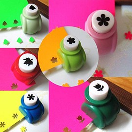 Set de 12 perforadoras de formas para manualidades, pequeña perforadora de papel para niños, perforadoras de álbum de recortes individuales, estrella,