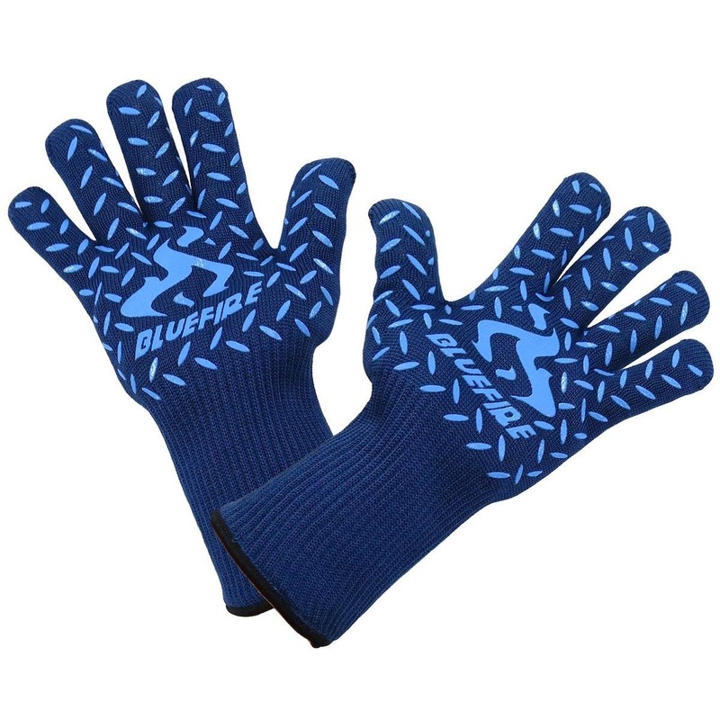BlueFire Gloves BBQ Grill Firepit Oven Mitts Highest Heat Resistance