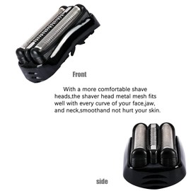 21B Series 3 Shaver Replacement Foil Compatible with Braun Series 3 Replacement Head for Braun S3 Foil Shaver fit for Electeic Razor 5409,3040s,300s,310s,320s,3050cc,360s 370cc-4,3090cc,3010s,3030s